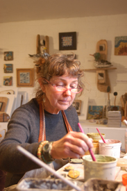 At work in my studio